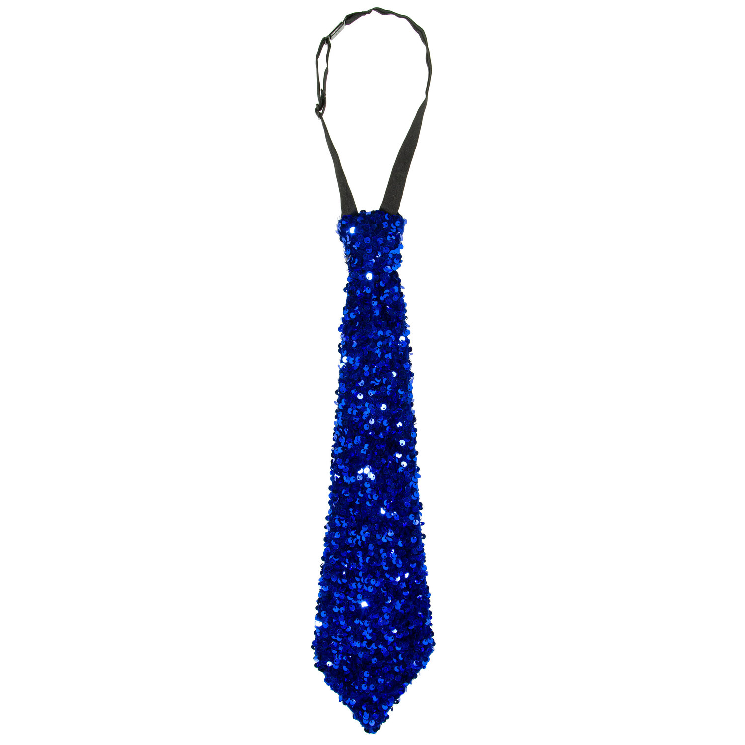 Krawatte Pailletten, blau