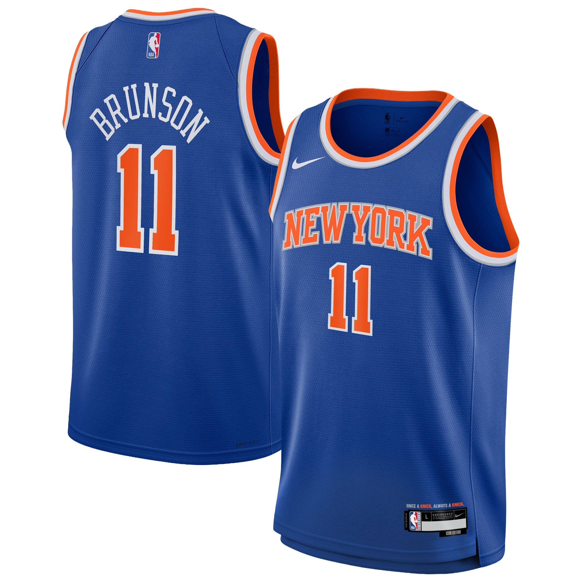 New York Knicks Nike Icon Swingman Jersey - Jalen Brunson - Kinder