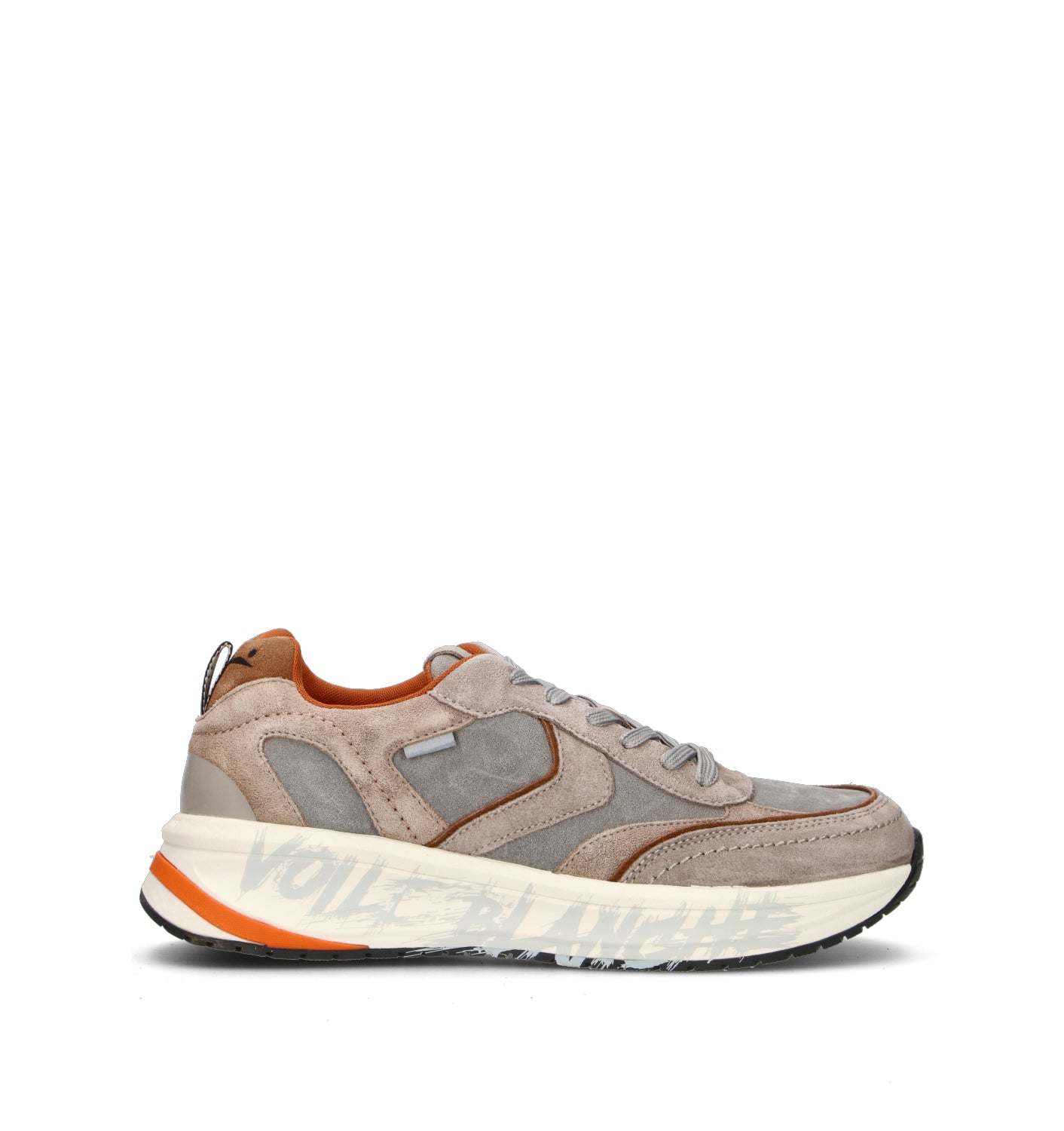 VOILE BLANCHE Sneaker uomo grigia in suede