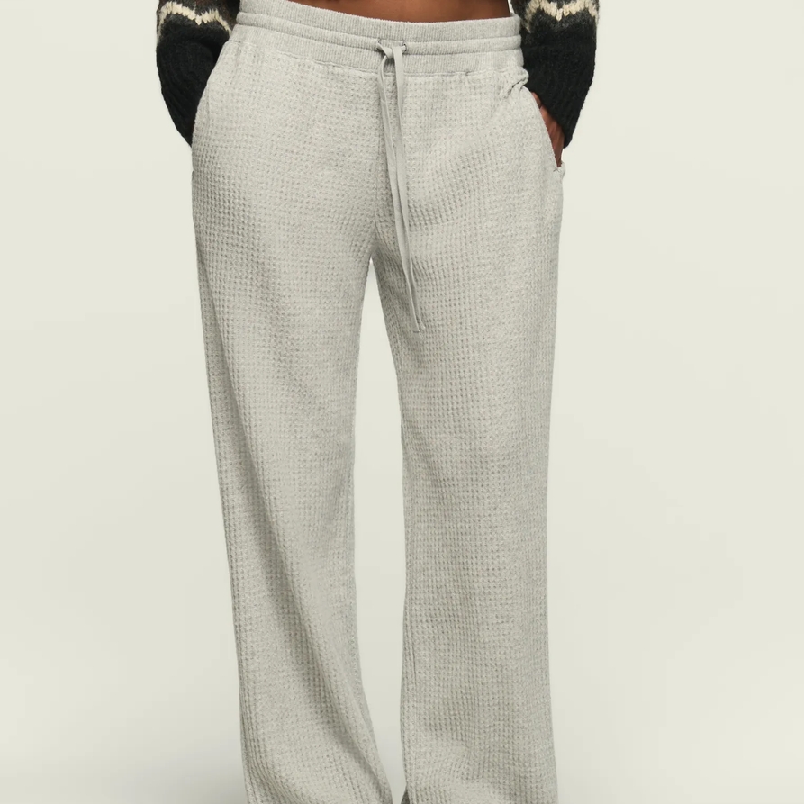 Lucky Brand Cloud Waffle Wide Leg Pant - Women's Pants