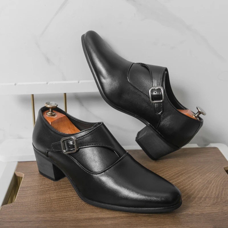 Business Herren formelle Schuhe Schwarz Weiß Herren Ein Fuß lässig bequem elegant und modisch Lederschuhe Größe 38-46 Herrenschuhe