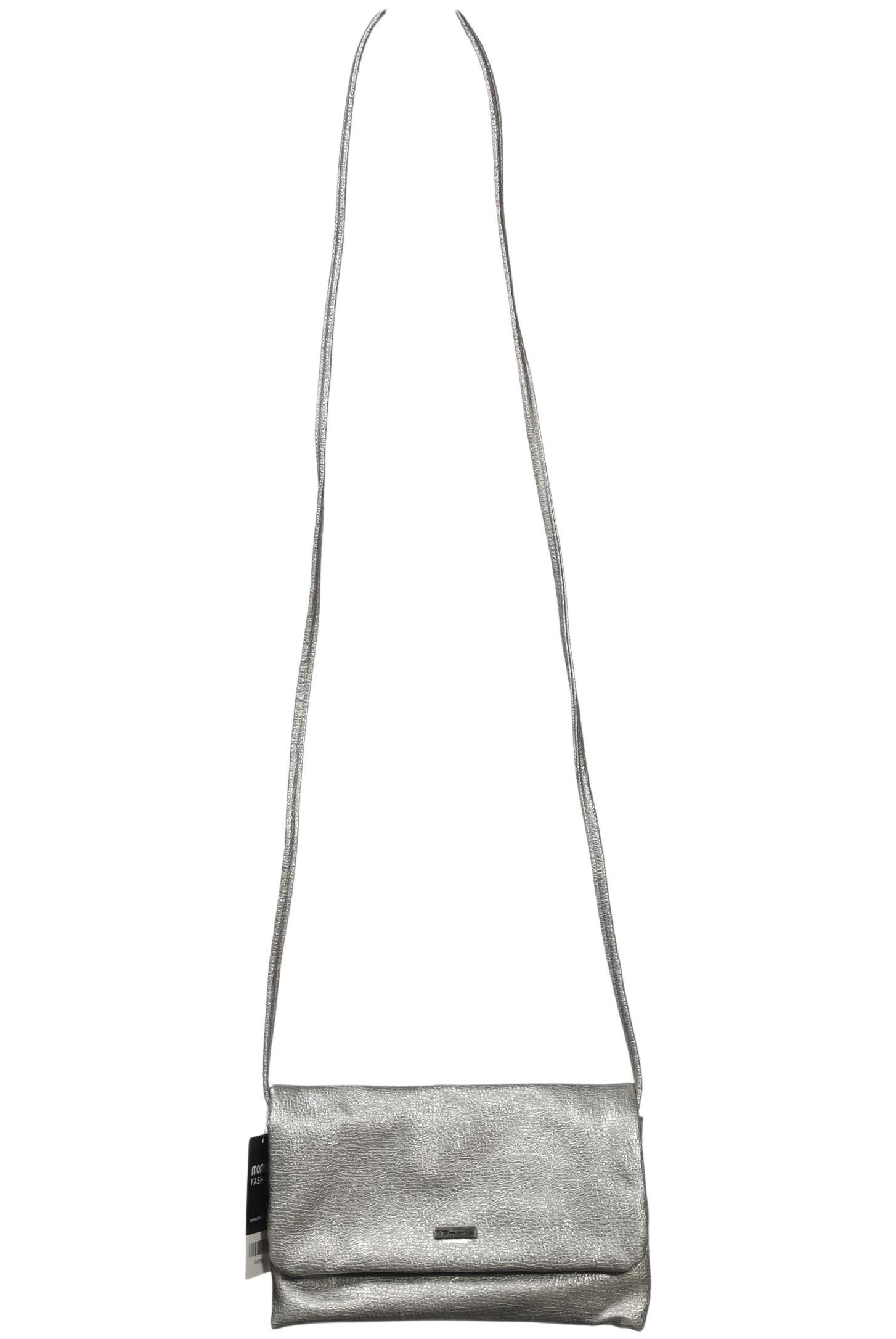 Tamaris Damen Handtasche klein, Gr. , Silber, Kunstleder