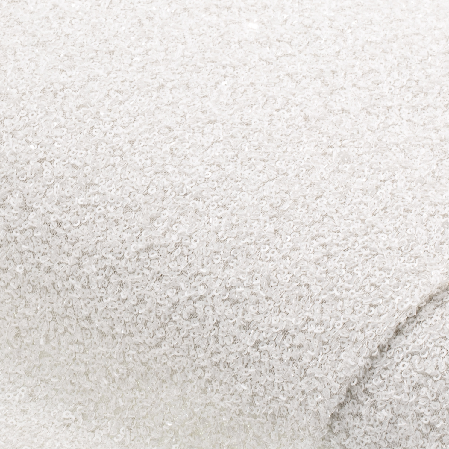 Tissu mesh à paillettes, blanc