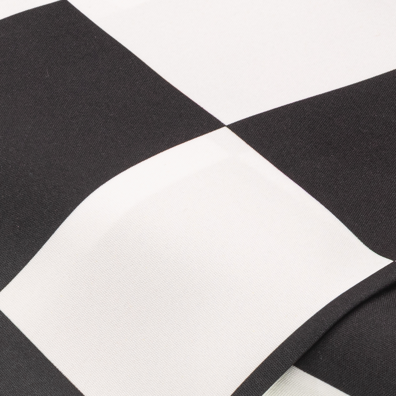 Gabardine Karo, schwarz/weiß