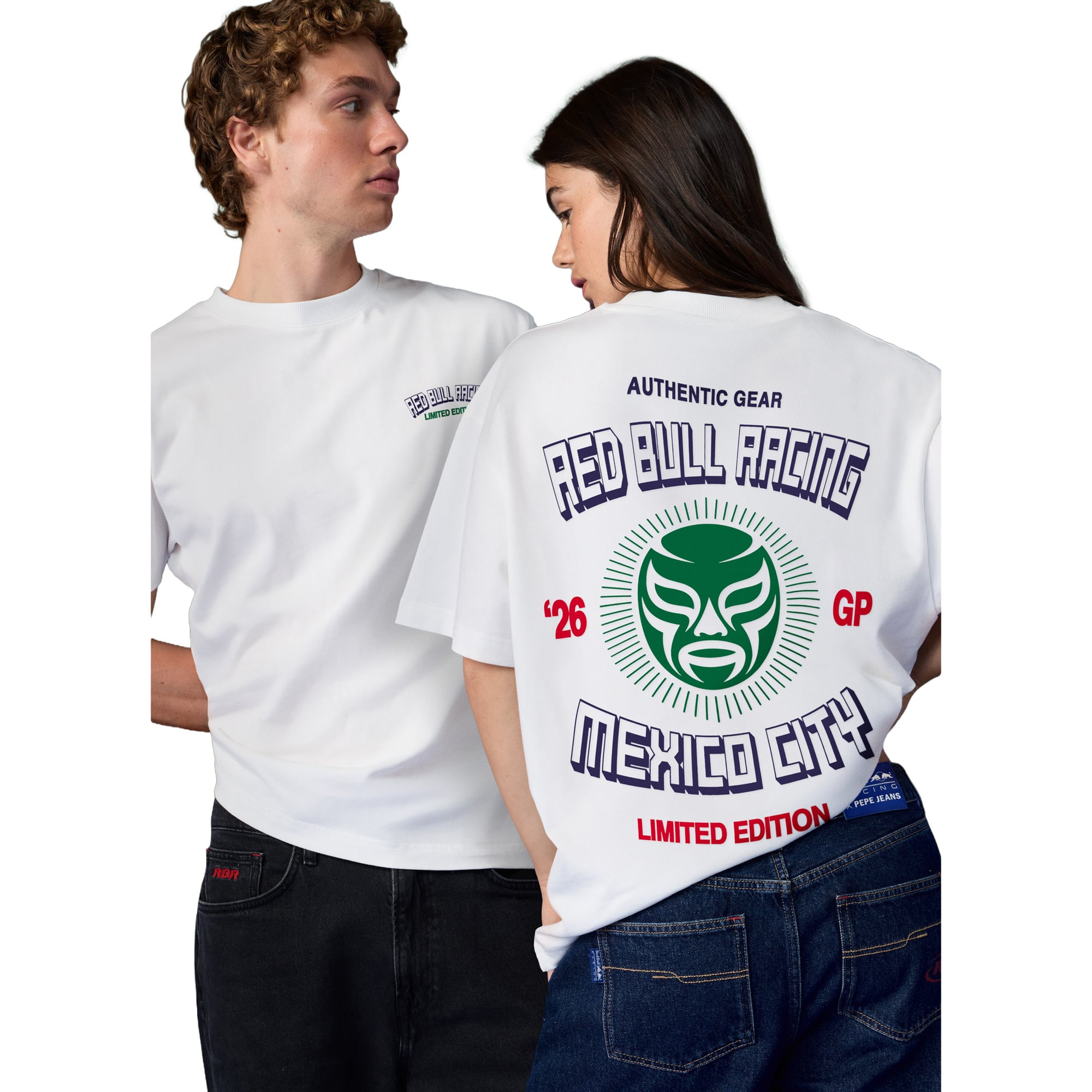 T-shirt Red Bull Racing Pepe Jean Mexico Lucha Libre - unisexe Taille: S