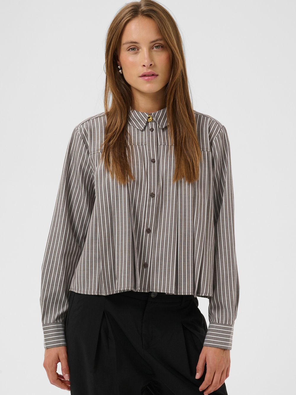 Culture Hemdbluse CUmanga Damen braun, XL