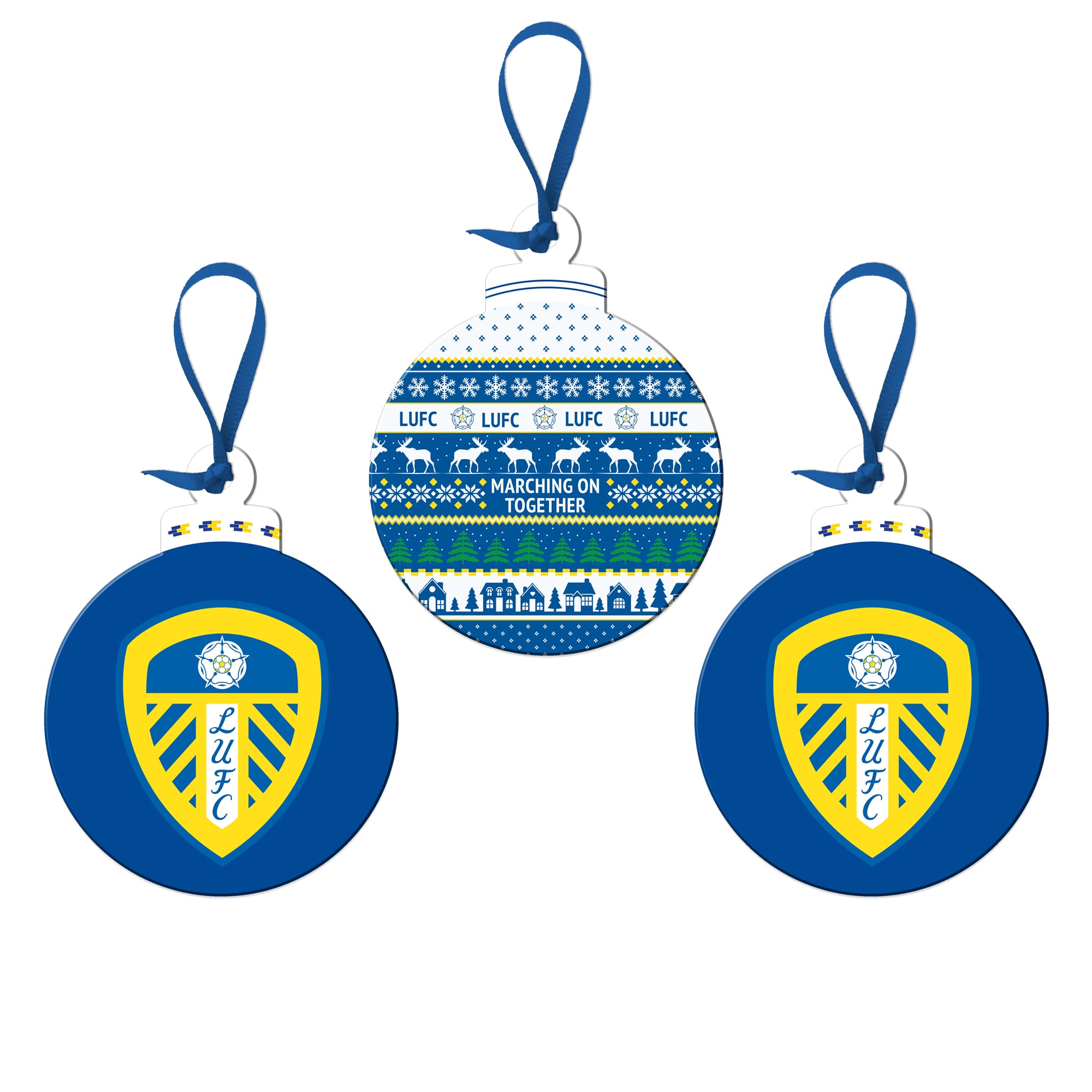 Leeds United Metallkugel-Set (3 Stück)