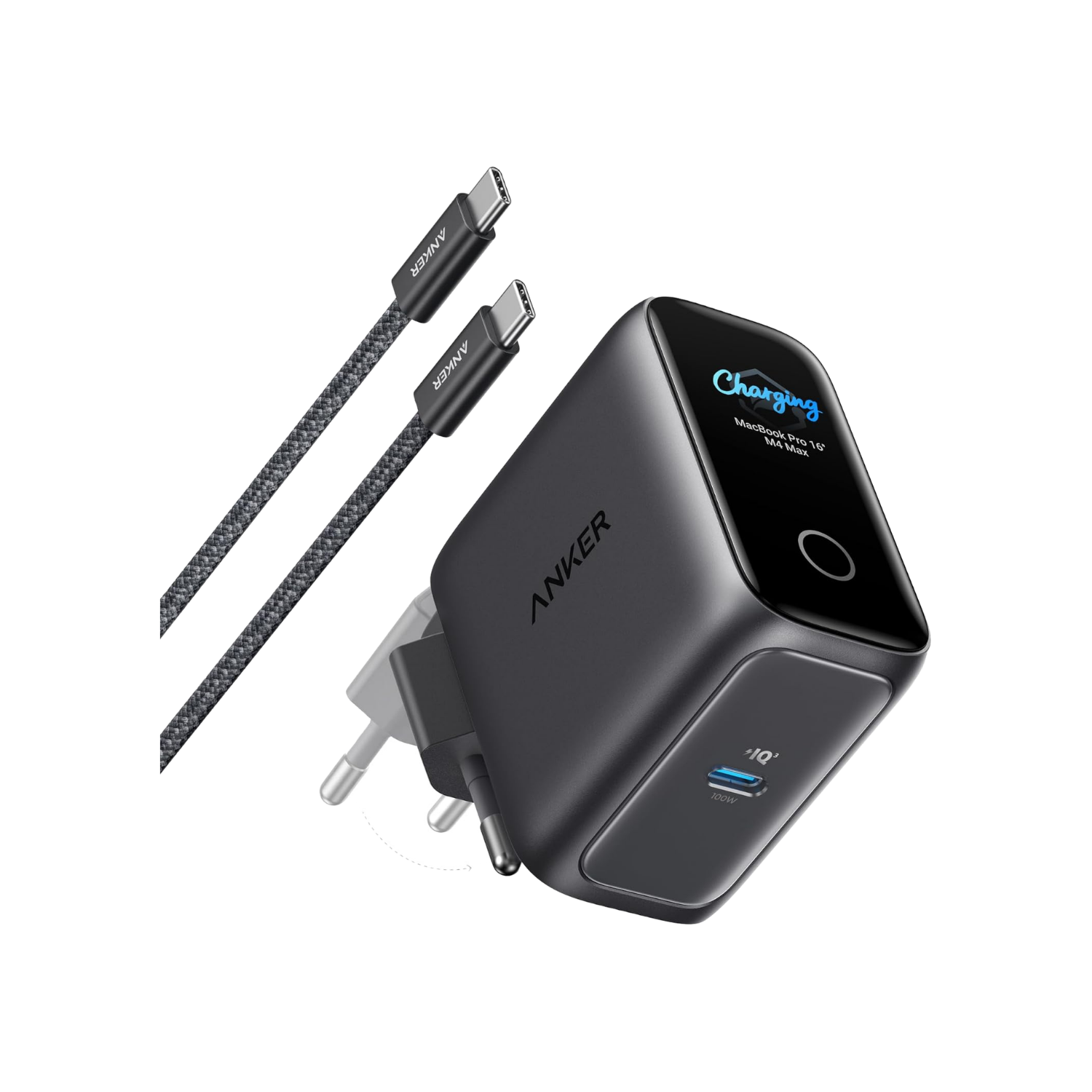 Smartes Anker 100W USB-C Ladegerät für Laptops und MacBook Pro