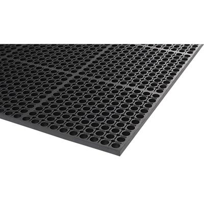 Apache Mills 1/2 In. Thick 3 Ft. x 10 Ft. Work Step Black Grease Resistant Mat