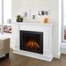 Silverton 48" Electric Fireplace by Real Flame in White | 41 H x 48 W x 8.75 D in | Wayfair G8600E-W