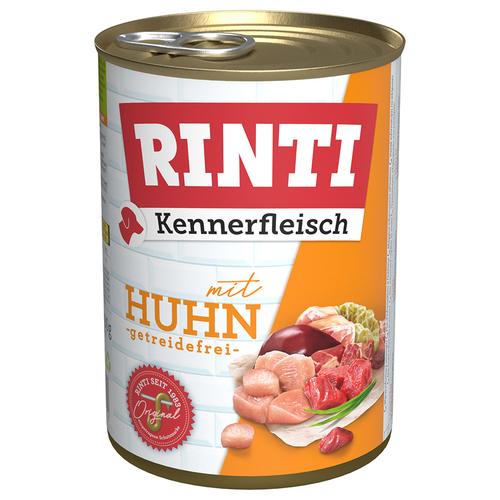 24x400g Kennerfleisch Huhn RINTI Hundefutter nass