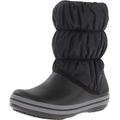 Crocs Womens Winter Puff Boot Snow, Black (Black/Charcoal), 5 UK 37/38 EU
