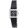 Esprit Gavity Women's Quartz Watch with Black Dial Analogue Display and Black Leather Strap ES105702001