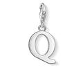 Thomas Sabo Damen Charm-Anhänger Buchstabe A-Z Charm Club Geschwärzt 925 Sterling Silber, Buchstabe Q