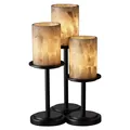 Justice Design Group Alabaster Rocks Dakota Table Lamp - ALR-8797-10-MBLK