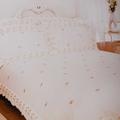 Sophie Cream Lace Embroidered King Duvet Set includes King Duvet Cover and 2 Pillowcases