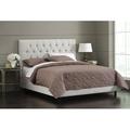 Skyline Furniture Standard Bed Upholstered/Metal in Brown | 51 H x 74 W x 87 D in | Wayfair 544BEDPRMWHT