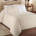 Diamond Chenille Bedspread, King, Ecru