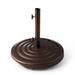 Ribbed Wheeled Base for 7-1/2' to 11' Umbrellas - Square, Bronze, 100 lbs. - Frontgate