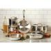 All-Clad Copper Core® Saucepan w/ Lid Non Stick/Stainless Steel in Gray | 7.37 H in | Wayfair 011644620424