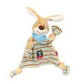 SIGIKID 47893 Schnuffeltuch Hase Semmel Bunny Mädchen und Jungen Babyspielzeug empfohlen ab Geburt blau/beige