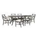 Suzanne Kasler Directoire 7-Piece 84" Rectangular Dining Set with 6 Cushions - Chocolate - Ballard Designs - Ballard Designs