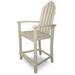 POLYWOOD® Classic Adirondack Counter Outdoor Chair Plastic in Brown | 46.75 H x 24.75 W x 24 D in | Wayfair ADD201SA