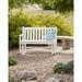 POLYWOOD® Traditional Garden Plastic Glider Bench Plastic in Brown, Size 34.0 H x 47.5 W x 24.25 D in | Wayfair TGG48SA