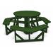 POLYWOOD® Park 36" Round Outdoor Picnic Table in Green | Wayfair PH36GR