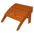 POLYWOOD® South Beach Adirondack Outdoor Ottoman Plastic in Orange/Yellow | 16 H x 22.13 W x 21.13 D in | Wayfair SBO22TA