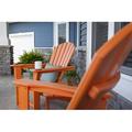 POLYWOOD® South Beach Outdoor Adirondack Chair in Orange/Yellow | 38.5 H x 31.25 W x 33.75 D in | Wayfair SBA15TA