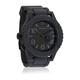 Nixon Herren-Armbanduhr XL The Rubber 51-30 Gray/Black Analog Quarz Verschiedene Materialien A236195-00