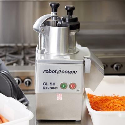 Robot Coupe CL50 Ultra Continuous Feed Food Processor with 2 Discs - 1 1/2 HP