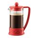 Bodum Brazil French Press Coffee Maker Glass/Plastic in Red | 6.375 H x 3.25 W x 4.625 D in | Wayfair 10948-294B