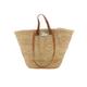 Sasha Large French Basket with long and short leather handles