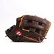 GL-125 RH Competition baseball glove, genuine leather, outfield 12.5', Black, (Right-hand glove for left-handers)