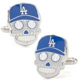 Men's Royal Los Angeles Dodgers Sugar Skull Cufflinks