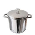 MasterClass Stock Pot With Lid 11L, Induction-Safe, Stainless Steel, Silver