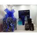 Cool Blue 2pc Perfume Gift Set 100 ml EDT and 130 ml luxury shower gel, + Manicure Set For Him Gift Wrapped Gift Hamper For Him