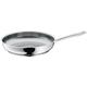 WMF professional frying pan 28 cm induction, stainless steel pan uncoated, Cromargan stainless steel, ovenproof