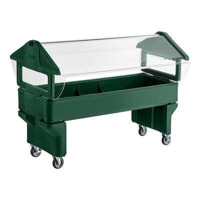 Carlisle 660808 Forest Green 6' "Six Star" Open Base Portable Youth Food / Salad Bar