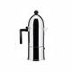 Alessi La Cupola Espresso Coffee Maker, 6 Cups, Black Trim, (A9095/6 B)