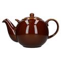 London Pottery Extra Large Teapot with Strainer, Rockingham Brown, 10 Cup (3 Litre)