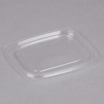 Dart C12DLR ClearPac Clear Snap-On Flat Lid for 8, 12, and 16 oz. Plastic Containers - 1,008/Case