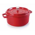 Lacor Cast Aluminium Casserole, Red, 16 cm