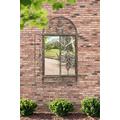 Large Rustic Scroll Garden Outdoor Wall Mirror 4Ft3 X 4Ft4, 130cm X 132cm