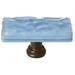 Sietto Skinny Glacier 2" Length Rectangle Knob 0.875 W in blueCrystal & Glass/Metal in Oil Rubbed Bronze/Powder Blue | Wayfair SLK-215-ORB