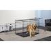 Go Pet Club 3 Door Pet Crate Metal in Black | 30 H x 28 W x 42 D in | Wayfair TD42