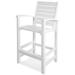 POLYWOOD® Signature Outdoor Bar Chair Plastic in White | 49 H x 24 W x 25 D in | Wayfair 1912-WH