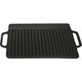 King Kooker Cast Iron Rectangular Reversible Grill & Griddle Pan Cast Iron/Seasoned Cast Iron in Green/Brown | 0.75 H in | Wayfair CI21GS